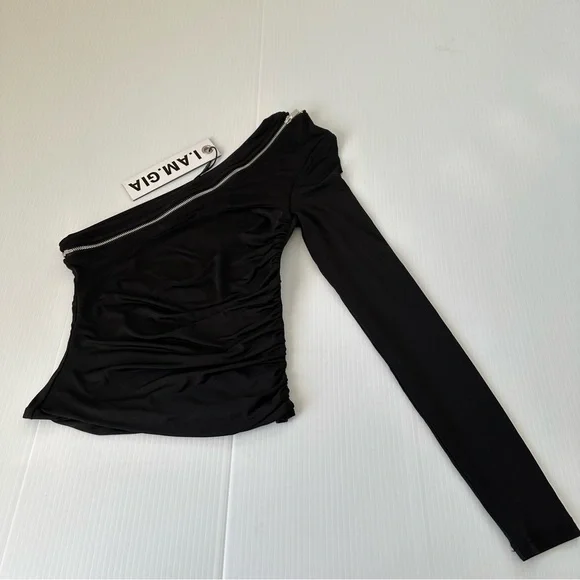 I.AM.GIA NWT Lucienne Top Black, XXS - Picture 2 of 8